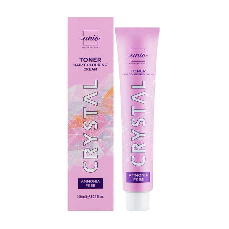 Безаміачний тонер для волосся Unic Crystal Toner Hair Coloring Cream T7/7 Горіх, 100 мл
