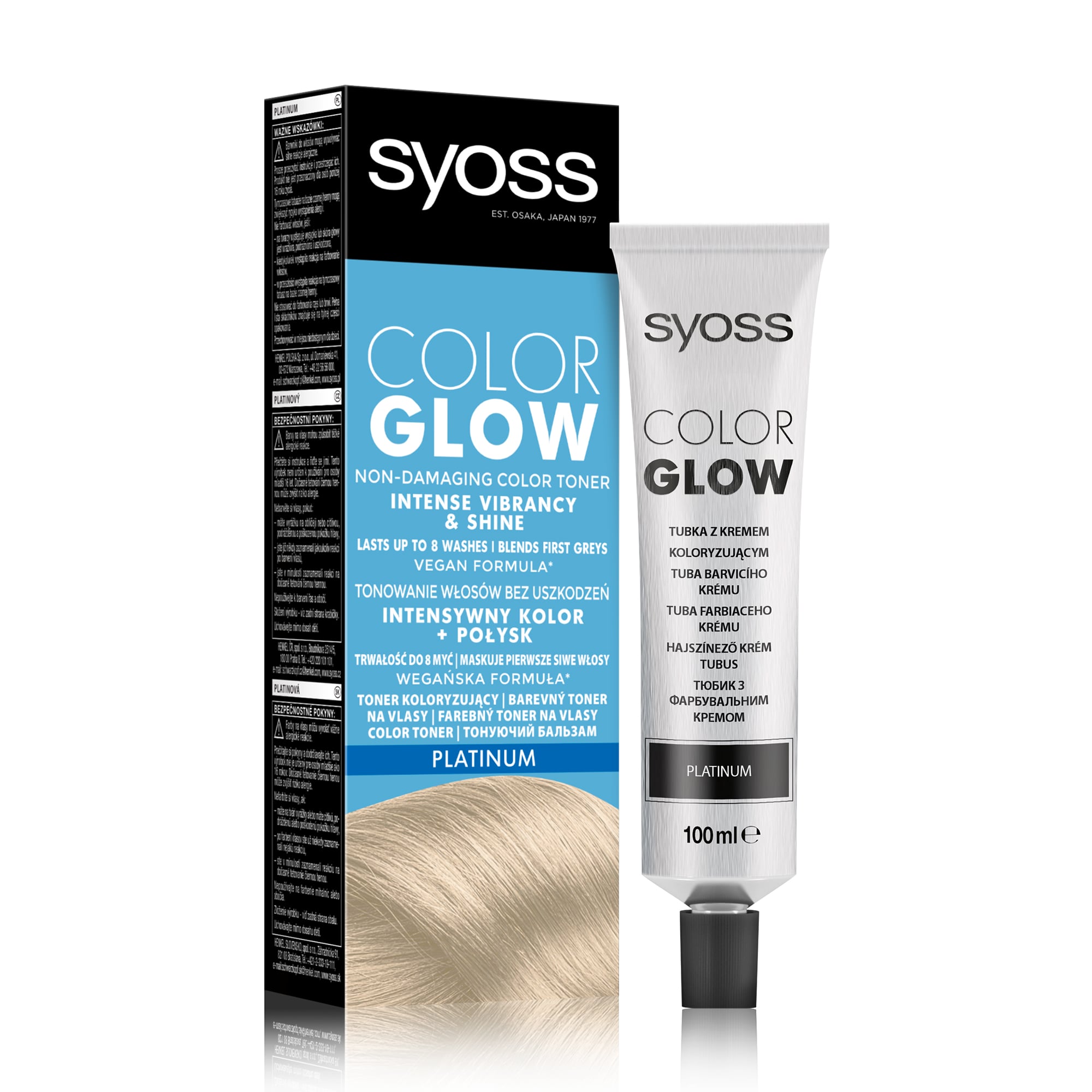 Тонувальний безаміачний бальзам для волосся SYOSS Color Glow, Platinum, 100 мл